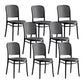 Nordic Open Back Side Chair Plastic Indoor Chair for Dining Room Bedroom