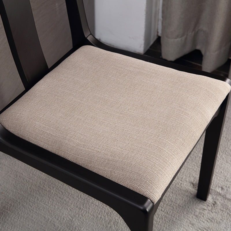 Industriële zwarte dinerende zijkant stoel gestoffeerde zijstoel voor thuis