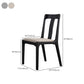 Industriële zwarte dinerende zijkant stoel gestoffeerde zijstoel voor thuis