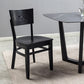 Industriële armloze eetkamerstoelen Solid Wood Dining Side Stoel