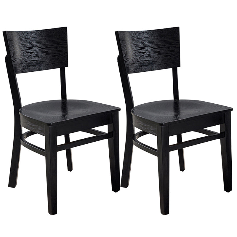 Industriële armloze eetkamerstoelen Solid Wood Dining Side Stoel