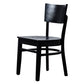 Industriële armloze eetkamerstoelen Solid Wood Dining Side Stoel