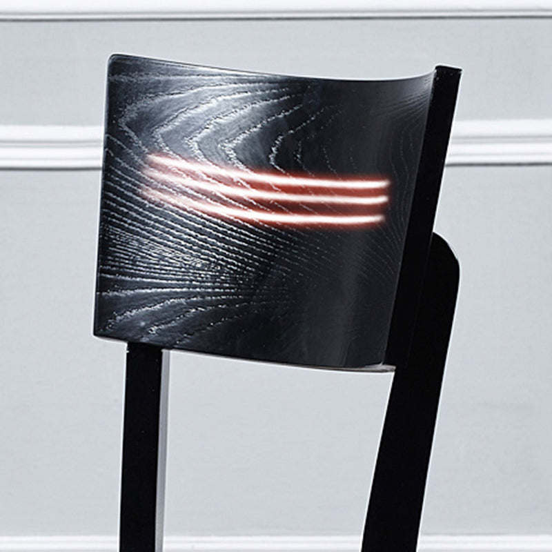 Industriële armloze eetkamerstoelen Solid Wood Dining Side Stoel