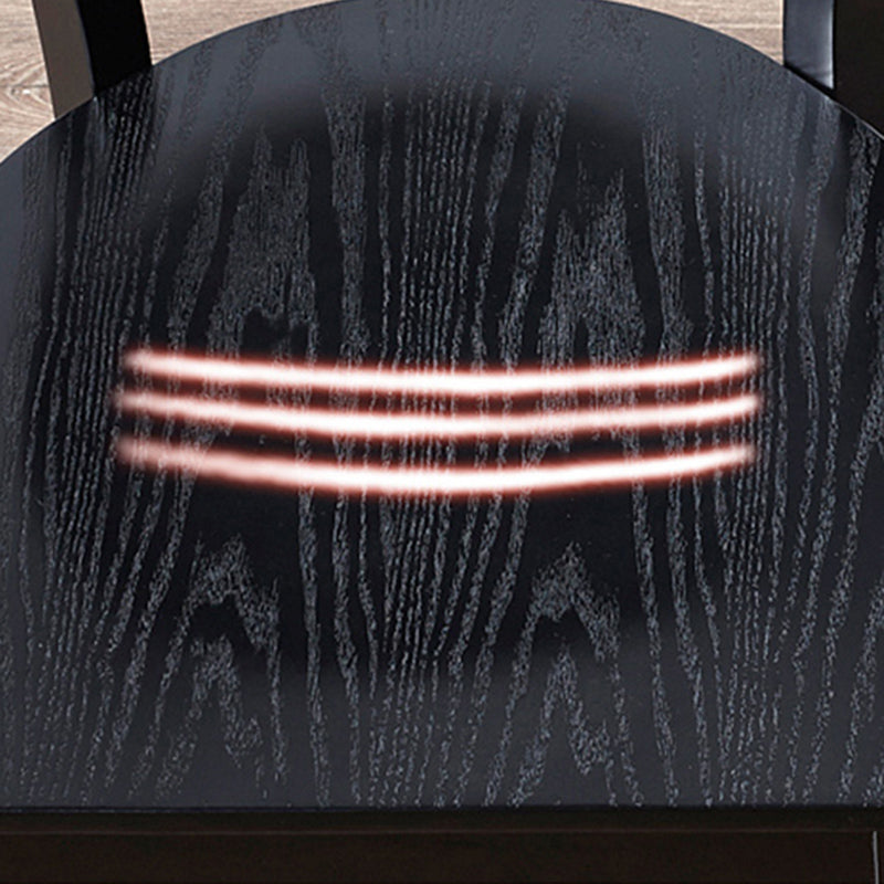 Industriële armloze eetkamerstoelen Solid Wood Dining Side Stoel