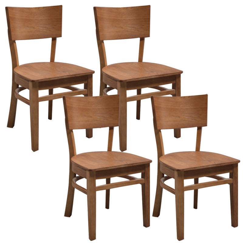 Industriële armloze eetkamerstoelen Solid Wood Dining Side Stoel