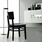 Industriële armloze eetkamerstoelen Solid Wood Dining Side Stoel