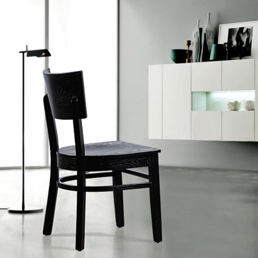 Industriële armloze eetkamerstoelen Solid Wood Dining Side Stoel
