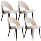 Open Back Armless Dining Chairs Glam Style Home Dining Side Chair