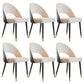 Open Back Armless Dining Chairs Glam Style Home Dining Side Chair