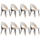 Open Back Armless Dining Chairs Glam Style Home Dining Side Chair