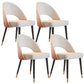 Open Back Armless Dining Chairs Glam Style Home Dining Side Chair