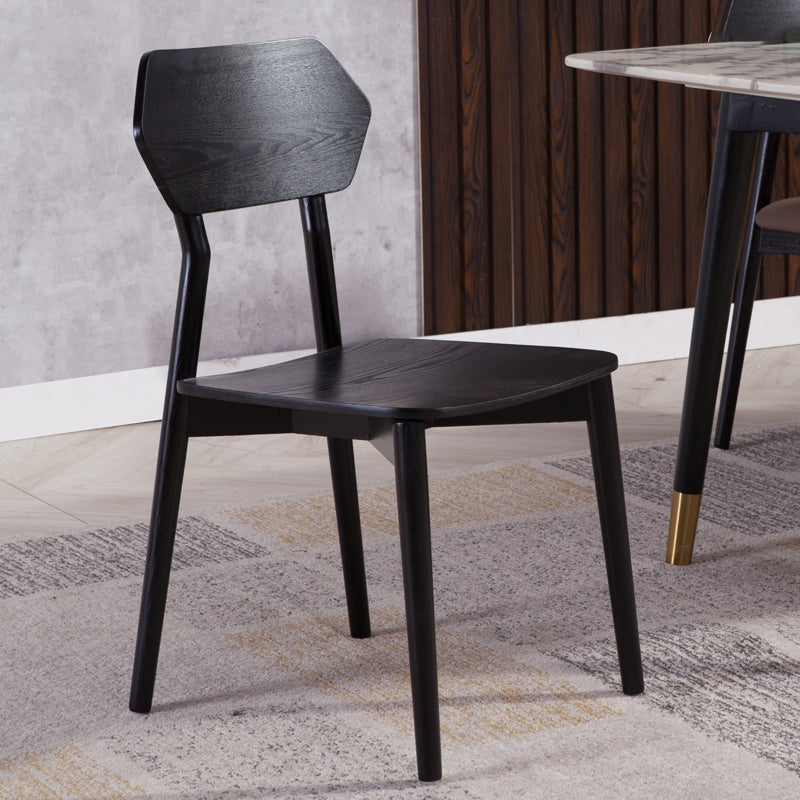 Open rug dineren accentstoel industriële armloze eetkamerstoelen