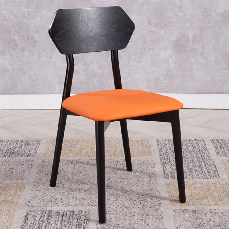 Open rug dineren accentstoel industriële armloze eetkamerstoelen