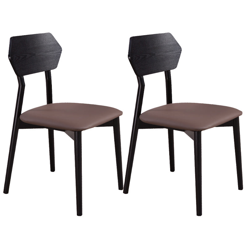 Open rug dineren accentstoel industriële armloze eetkamerstoelen