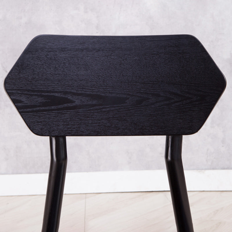 Open rug dineren accentstoel industriële armloze eetkamerstoelen