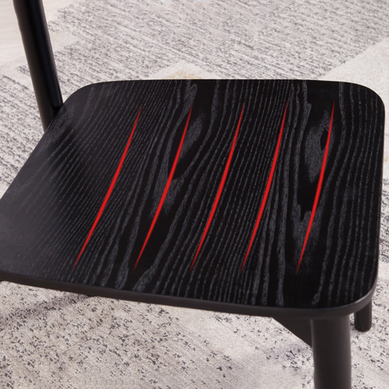 Open rug dineren accentstoel industriële armloze eetkamerstoelen