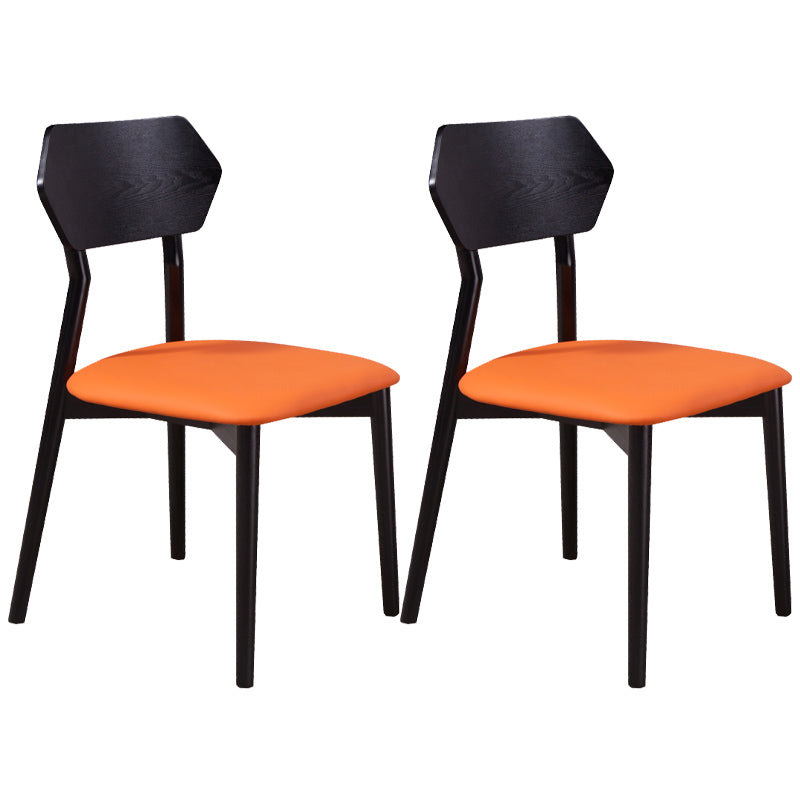 Open rug dineren accentstoel industriële armloze eetkamerstoelen