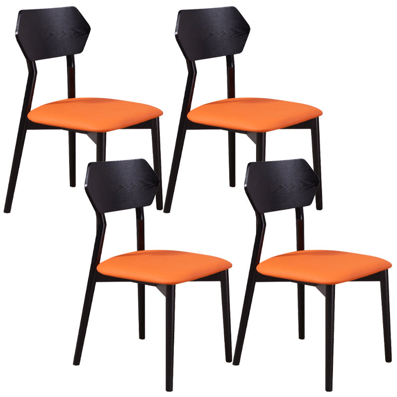 Open rug dineren accentstoel industriële armloze eetkamerstoelen