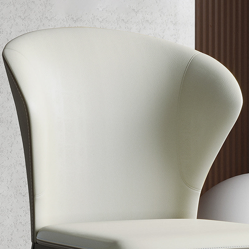 Sedie da pranzo industriali senza braccia black gambe sedia laterale di Wingback