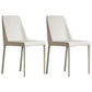 Contemporary Home Upholstered Side Chair Matte Finish Dining Chair Ivory 2 Piece Set Clearhalo 'Dining Chairs' 'Dining Tables & Seating' 'dining_chair' 'furn' 'furn_dining_chair' 'Furniture' 'Kitchen & Dining Furniture' 6138590