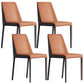 Contemporary Home Upholstered Side Chair Matte Finish Dining Chair Brown 4 Piece Set Clearhalo 'Dining Chairs' 'Dining Tables & Seating' 'dining_chair' 'furn' 'furn_dining_chair' 'Furniture' 'Kitchen & Dining Furniture' 6138603