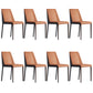 Contemporary Home Upholstered Side Chair Matte Finish Dining Chair Brown 8 Piece Set Clearhalo 'Dining Chairs' 'Dining Tables & Seating' 'dining_chair' 'furn' 'furn_dining_chair' 'Furniture' 'Kitchen & Dining Furniture' 6138606