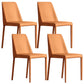 Contemporary Home Upholstered Side Chair Matte Finish Dining Chair Orange 4 Piece Set Clearhalo 'Dining Chairs' 'Dining Tables & Seating' 'dining_chair' 'furn' 'furn_dining_chair' 'Furniture' 'Kitchen & Dining Furniture' 6138609