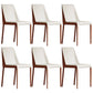 Contemporary Home Upholstered Side Chair Matte Finish Dining Chair Off-White 6 Piece Set Clearhalo 'Dining Chairs' 'Dining Tables & Seating' 'dining_chair' 'furn' 'furn_dining_chair' 'Furniture' 'Kitchen & Dining Furniture' 6138615