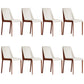 Contemporary Home Upholstered Side Chair Matte Finish Dining Chair Off-White 8 Piece Set Clearhalo 'Dining Chairs' 'Dining Tables & Seating' 'dining_chair' 'furn' 'furn_dining_chair' 'Furniture' 'Kitchen & Dining Furniture' 6138616