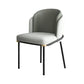 Industrial Style Home Side Chair Upholstered Dining Chair with Metal Leg