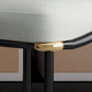 Industrial Style Home Side Chair Upholstered Dining Chair with Metal Leg