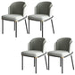 Industrial Style Home Side Chair Upholstered Dining Chair with Metal Leg