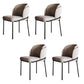 Industrial Style Home Side Chair Upholstered Dining Chair with Metal Leg