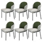 Industrial Style Home Side Chair Upholstered Dining Chair with Metal Leg