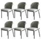 Industrial Style Home Side Chair Upholstered Dining Chair with Metal Leg