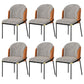 Industrial Style Home Side Chair Upholstered Dining Chair with Metal Leg