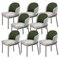 Industrial Style Home Side Chair Upholstered Dining Chair with Metal Leg