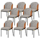 Industrial Style Home Side Chair Upholstered Dining Chair with Metal Leg