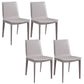Contemporary Style Dining Chairs Armless Dining Chairs with Metal Legs for Home Light Gray 4 Piece Set Clearhalo 'Dining Chairs' 'Dining Tables & Seating' 'dining_chair' 'furn' 'furn_dining_chair' 'Furniture' 'Kitchen & Dining Furniture' 6138805