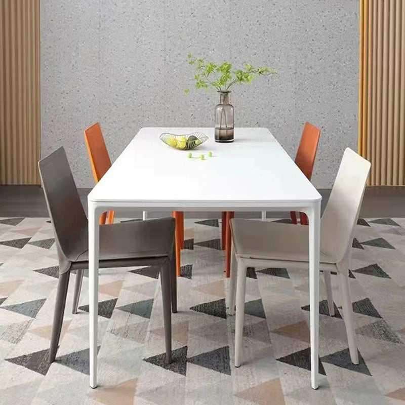 Contemporary Style Dining Chairs Armless Dining Chairs with Metal Legs for Home Clearhalo 'Dining Chairs' 'Dining Tables & Seating' 'dining_chair' 'furn' 'furn_dining_chair' 'Furniture' 'Kitchen & Dining Furniture' 6138806