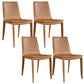 Contemporary Style Dining Chairs Armless Dining Chairs with Metal Legs for Home Orange 4 Piece Set Clearhalo 'Dining Chairs' 'Dining Tables & Seating' 'dining_chair' 'furn' 'furn_dining_chair' 'Furniture' 'Kitchen & Dining Furniture' 6138809