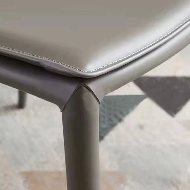 Contemporary Style Dining Chairs Armless Dining Chairs with Metal Legs for Home Clearhalo 'Dining Chairs' 'Dining Tables & Seating' 'dining_chair' 'furn' 'furn_dining_chair' 'Furniture' 'Kitchen & Dining Furniture' 6138812