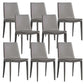Contemporary Style Dining Chairs Armless Dining Chairs with Metal Legs for Home Grey 8 Piece Set Clearhalo 'Dining Chairs' 'Dining Tables & Seating' 'dining_chair' 'furn' 'furn_dining_chair' 'Furniture' 'Kitchen & Dining Furniture' 6138813