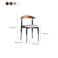 Metal Industrial Side Chair with Black Legs Metallic Finish Indoor Dining Chair