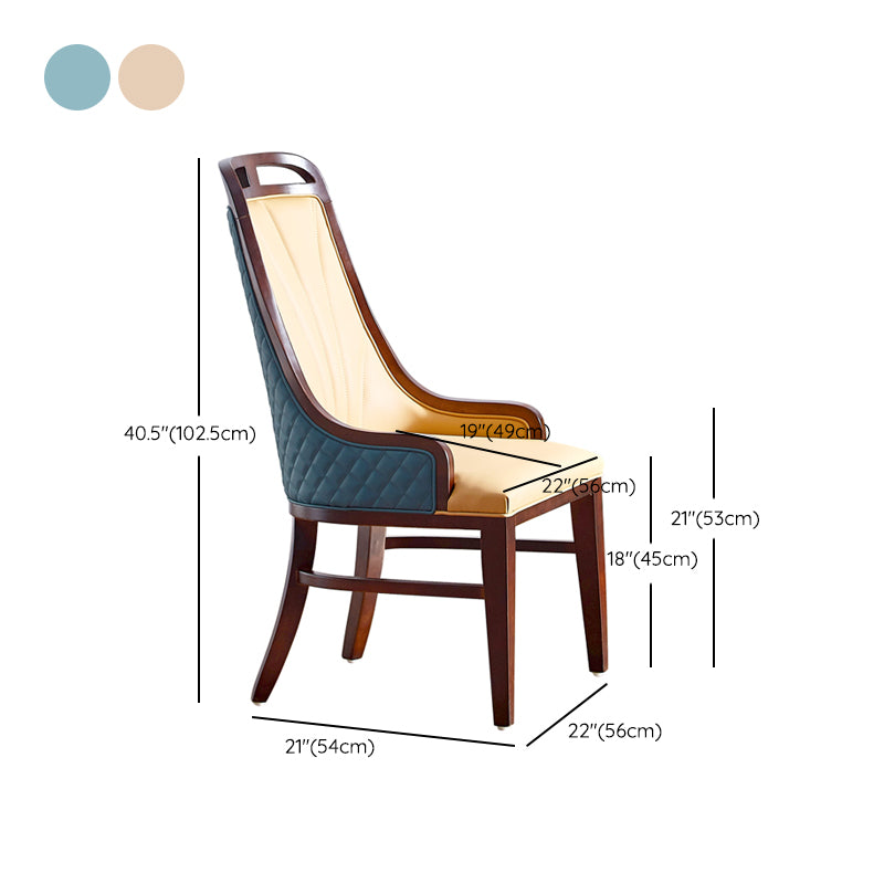 Traditional Upholstered Dining Room Chair Solid Wood Dining Accent Chair Clearhalo 'Dining Chairs' 'Dining Tables & Seating' 'dining_chair' 'furn' 'furn_dining_chair' 'Furniture' 'Kitchen & Dining Furniture' 6138869