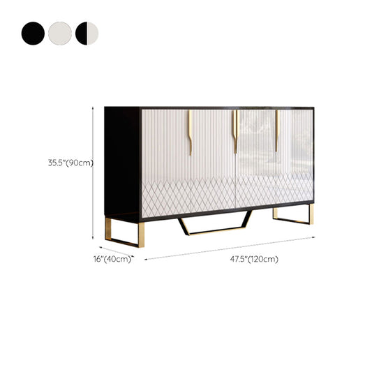 Armadietti glam pranzo a buffet a buffet a buffet con 4 porte