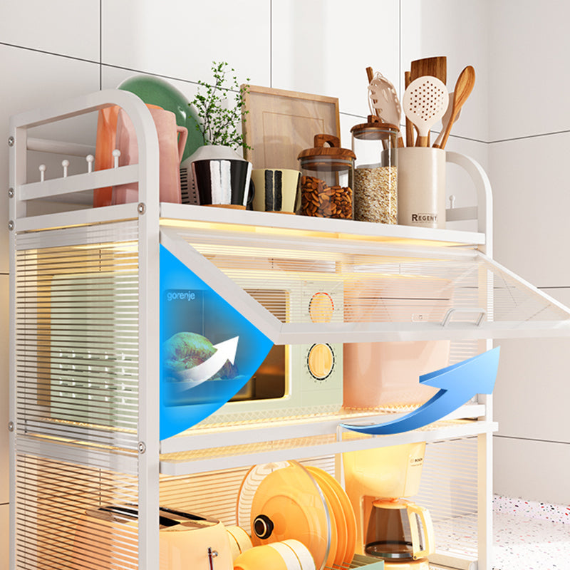 Serveur de restauration blanc contemporain serveur de buffet en acier pour la cuisine