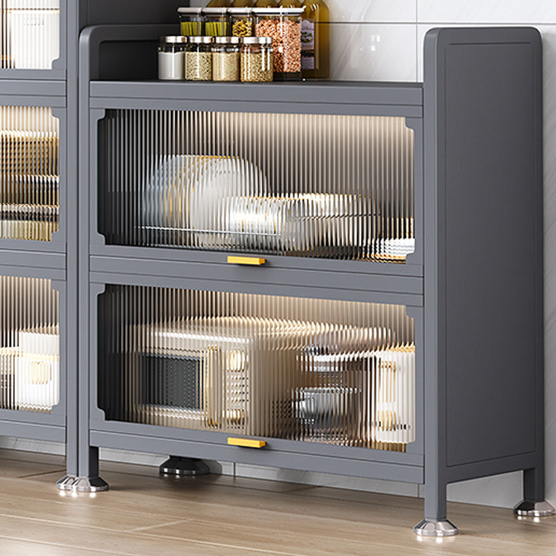 Metal Contemporary Dining Server Black Sideboard Table for Dining Room Clearhalo 'buffet_sideboard' 'Buffets & Sideboards' 'furn' 'furn_buffet_sideboard' 'Furniture' 'Kitchen & Dining Furniture' 6139087