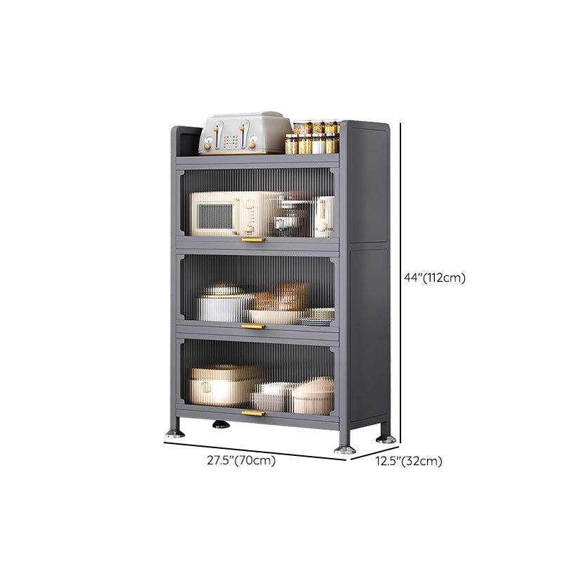 Metal Contemporary Dining Server Black Sideboard Table for Dining Room Clearhalo 'buffet_sideboard' 'Buffets & Sideboards' 'furn' 'furn_buffet_sideboard' 'Furniture' 'Kitchen & Dining Furniture' 6139106