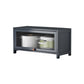 Contemporary Black Buffet Server Bamboo Dining Server for Kitchen 31.5"L x 12.6"W x 15.7"H Clearhalo 'buffet_sideboard' 'Buffets & Sideboards' 'furn' 'furn_buffet_sideboard' 'Furniture' 'Kitchen & Dining Furniture' 6139116